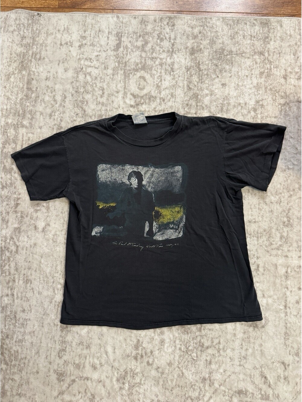 Vintage PAUL McCARTNEY 1989/90 2 sided single stitch world tour shirt  XL